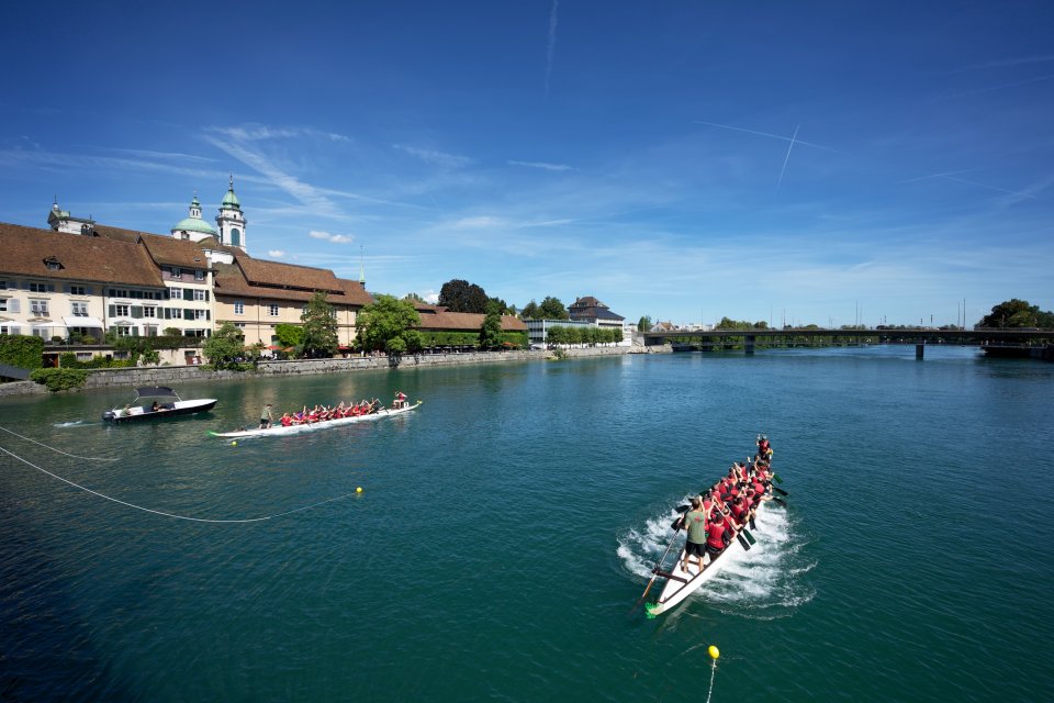 Das erste Solothurner Drachenbootrennen ist Geschichte
